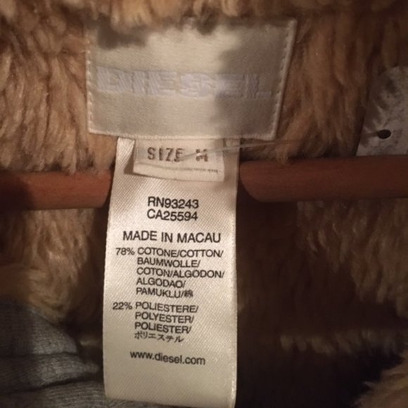 Brand New Diesel Men's Jumasce Winter Hoody Jacket - Medium - Picture 3 of 5